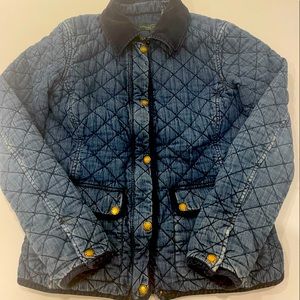 Ralph Lauren Quilted Denim Chore Coat XS
